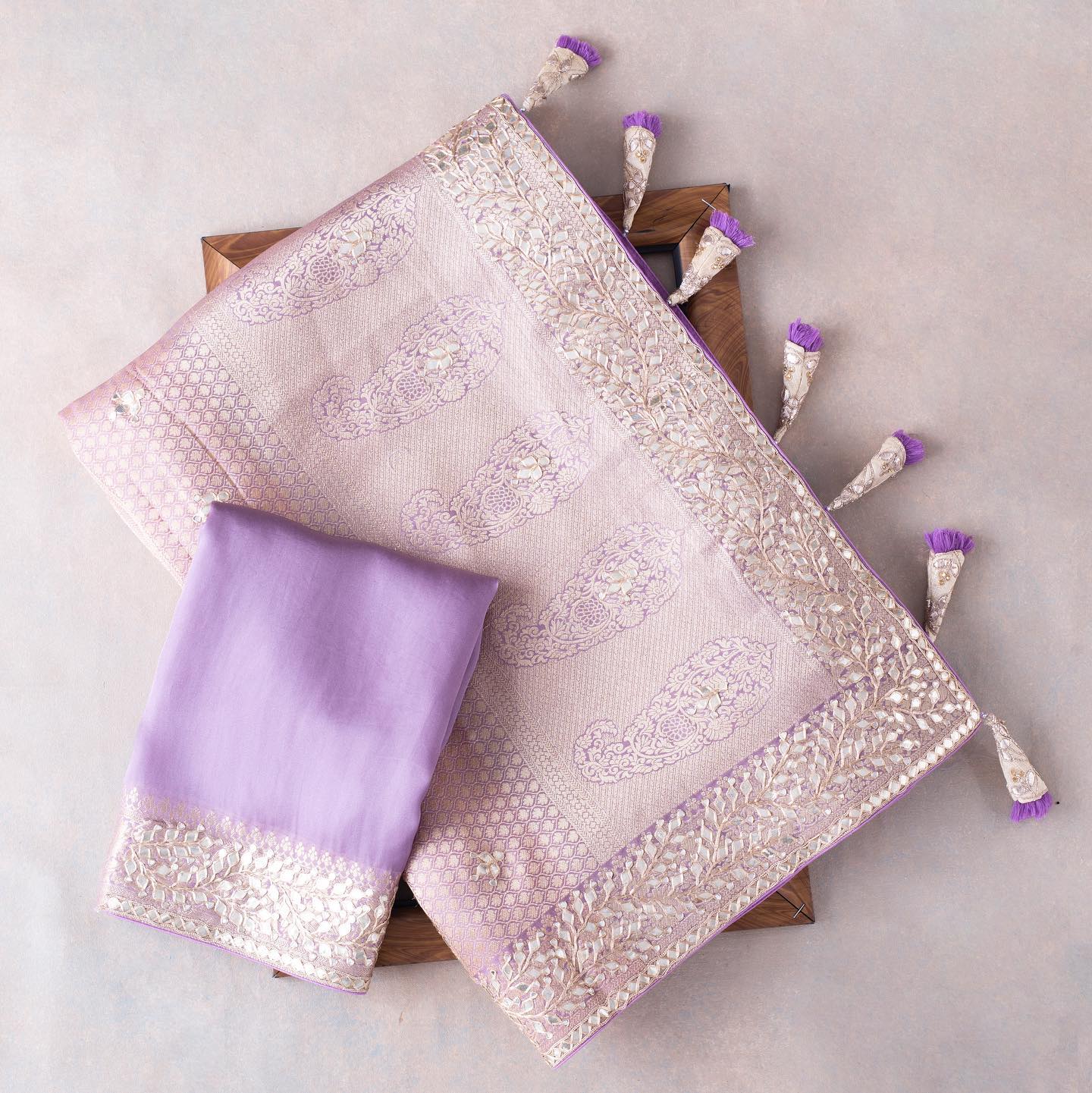 Pik Purple Colour Rangoli Silk Sequence Embroidery Work Saree With Blouse