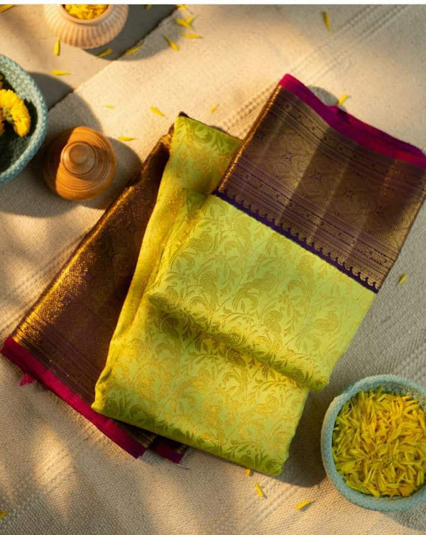 The Silk Women Rich Pallu & Jacquard Work Kanjivaram Saree for Special Wedding Edition - Image 2