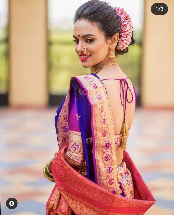 Amazing Litchi Saree With Blouse Piece For Women - Image 2