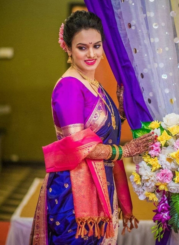 Amazing Litchi Saree With Blouse Piece For Women - Image 3