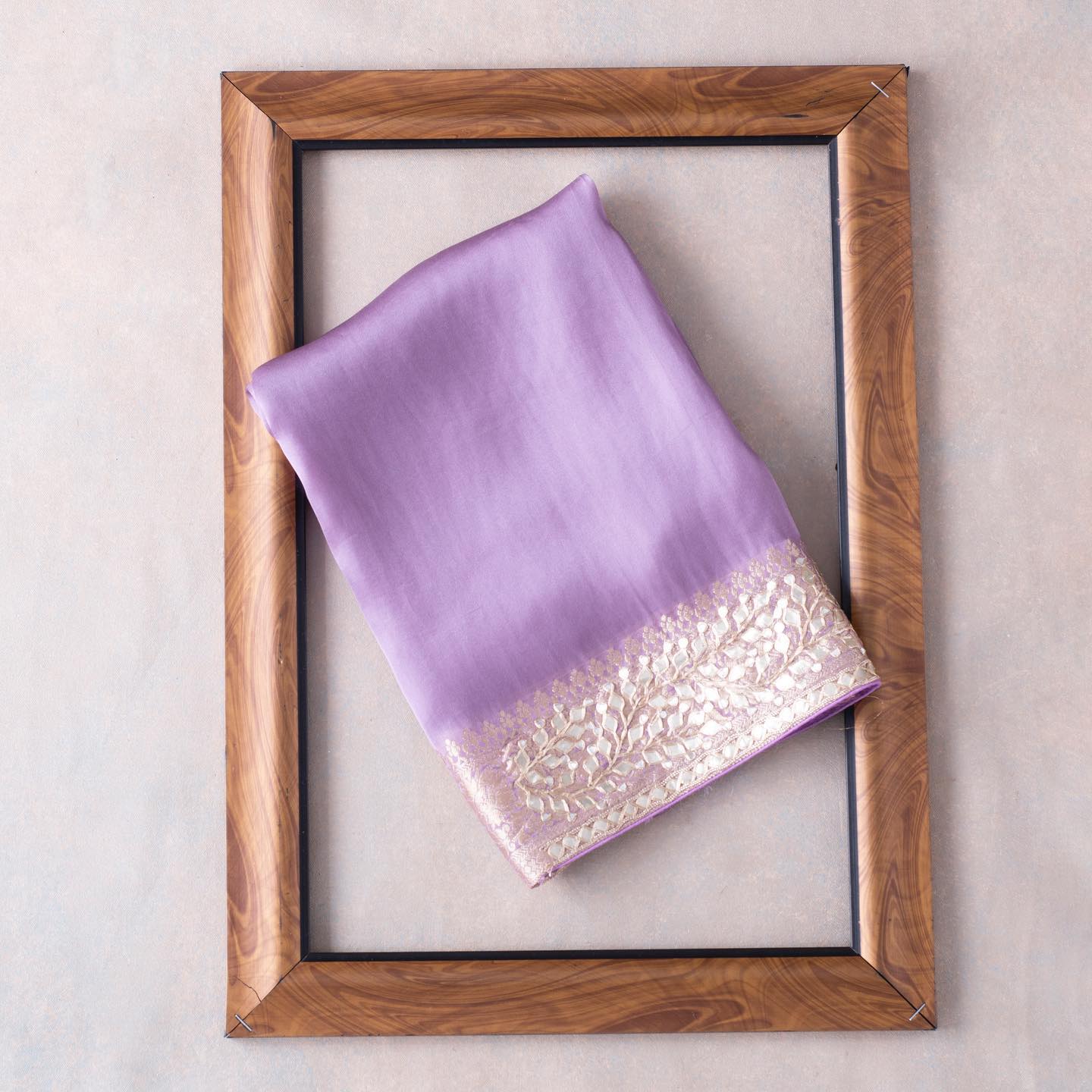 Pik Purple Colour Rangoli Silk Sequence Embroidery Work Saree With Blouse - Image 2