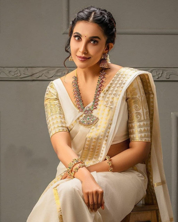 Malayalam actress and model Parvathy Nair latest saree - Image 5
